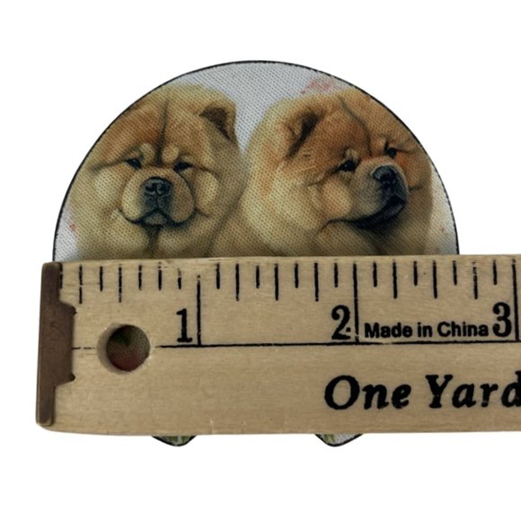 Car Coasters Chow Chow Dog Life Roses Set of 2 Neoprene Absorbent Sassy Hippo - Picture 6 of 9